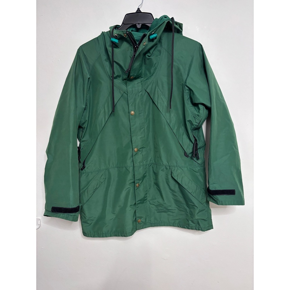 Vintage Early Winters Gore-Tex Mountain Parka Jacket Green Mens Medium Hooded